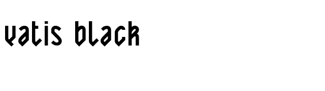 Yatis Black font preview