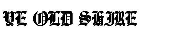 Ye Old Shire font preview