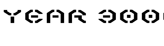year-3000-expanded font preview