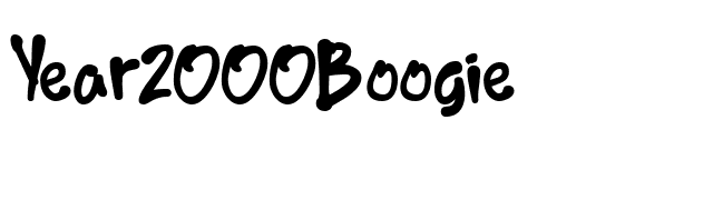 Year2000Boogie font preview