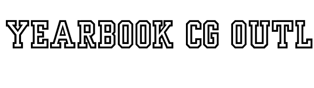 yearbook-cg-outline font preview