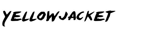 Yellowjacket font preview