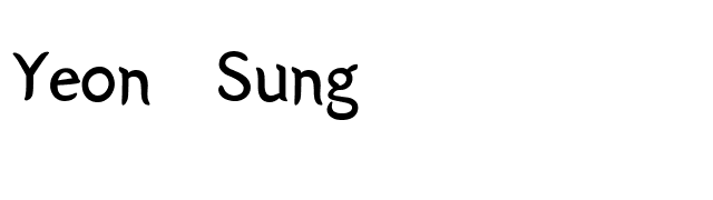 Yeon Sung font preview
