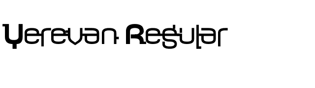 Yerevan Regular font preview