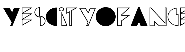 YesCityOfAngels font preview