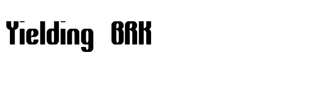 Yielding BRK font preview
