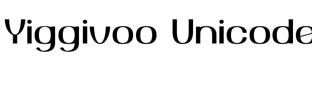 Yiggivoo Unicode font preview