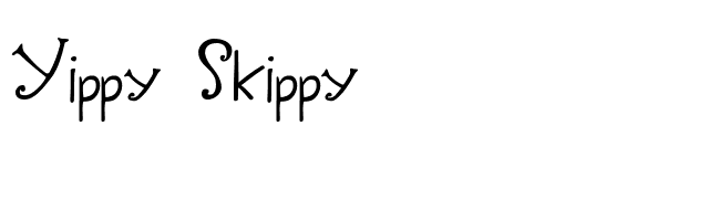 Yippy Skippy font preview