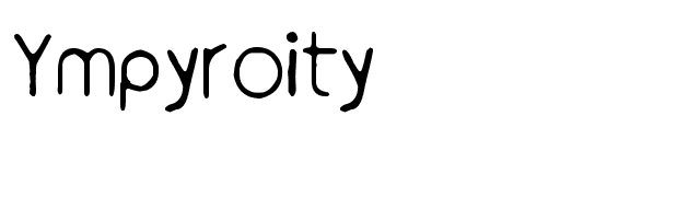 Ympyroity font preview