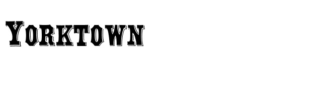 Yorktown font preview