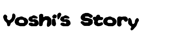 Yoshi's Story font preview
