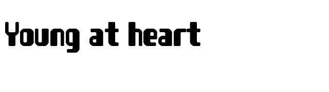 Young at heart font preview