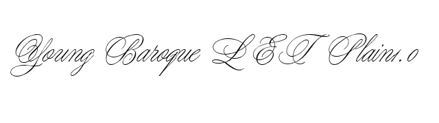 Young Baroque LET Plain1.0 font preview