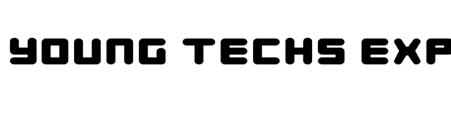 Young Techs Expanded font preview
