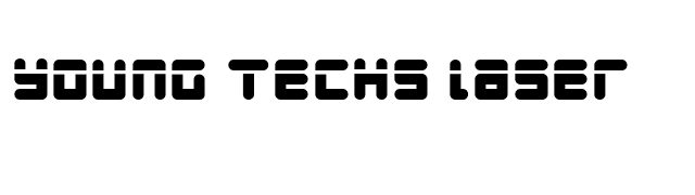 Young Techs Laser font preview
