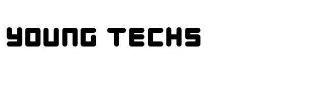 Young Techs font preview
