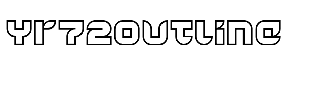 Yr72Outline font preview