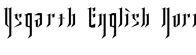 Ysgarth English Normal font preview