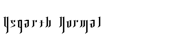 Ysgarth Normal font preview