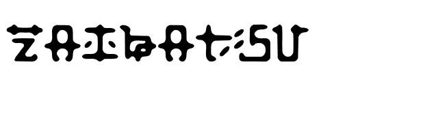 Zaibatsu font preview