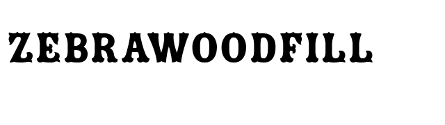 ZebrawoodFill font preview