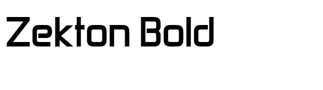 Zekton Bold font preview