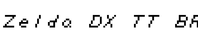 Zelda DX TT BRK font preview
