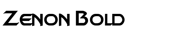 Zenon Bold font preview