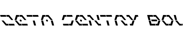 zeta-sentry-bold-leftalic font preview