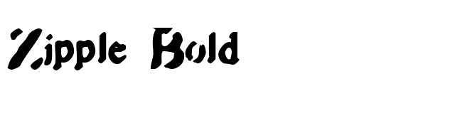 Zipple Bold font preview