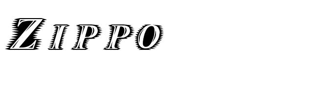Zippo font preview