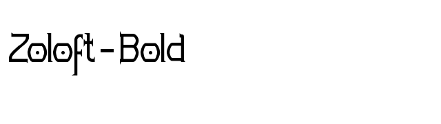 Zoloft-Bold font preview