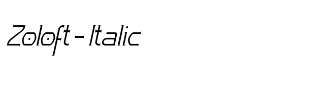 Zoloft-Italic font preview