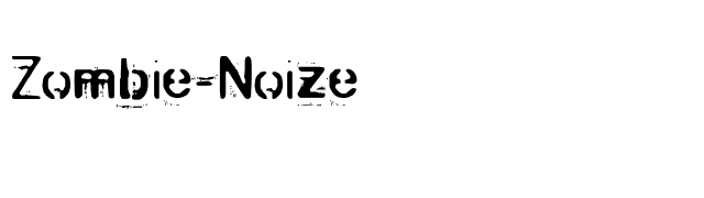 Zombie-Noize font preview