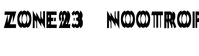 Zone23_nootropics font preview
