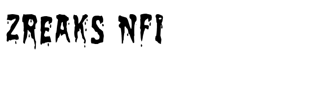 Zreaks NFI font preview
