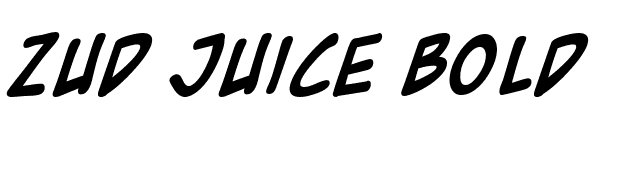 Zud Juice Bold font preview