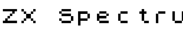 ZX Spectrum font preview